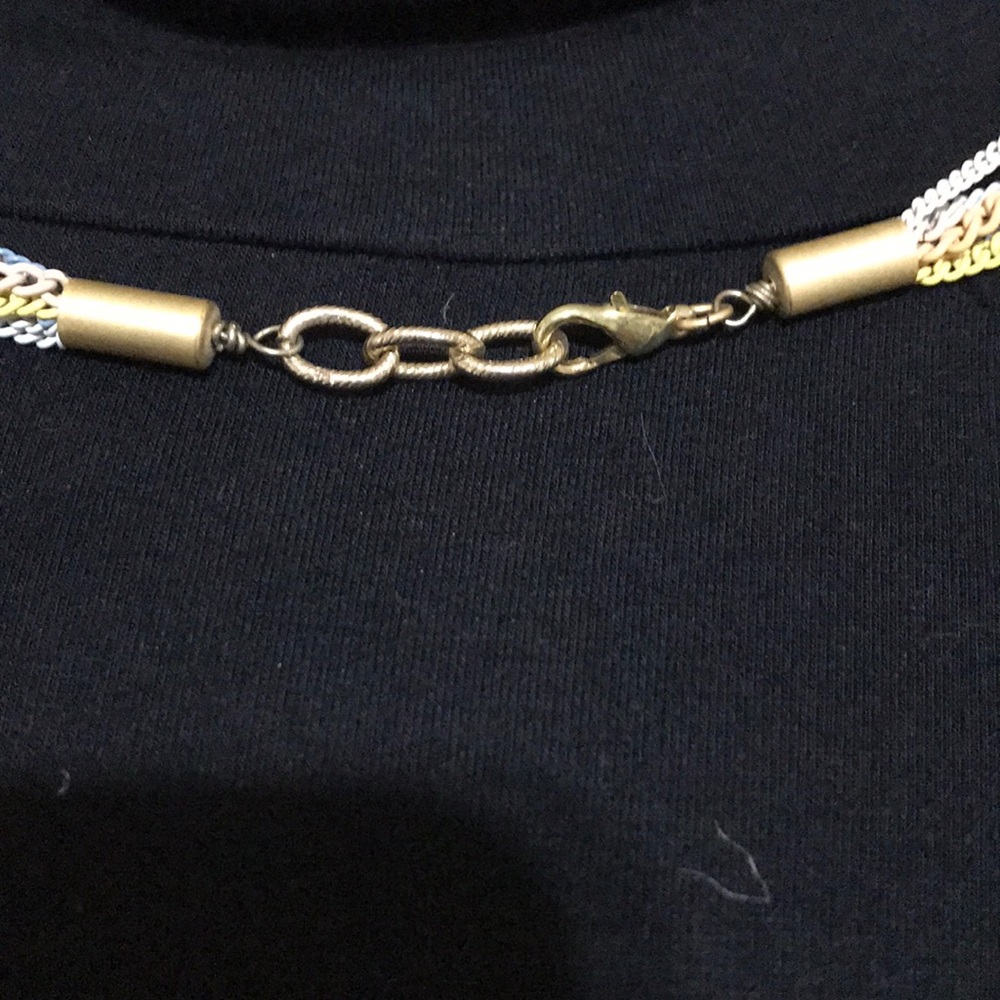 Colorful Multi-Chain Necklace - Picture 3 of 3